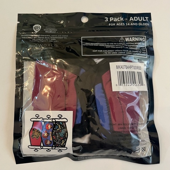 8 brand new & sealed packs Harry Potter masks 24 total bundle Bioworld - Picture 3 of 5